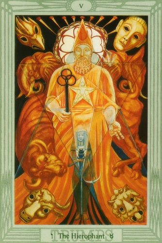 The Hierophant, from the Thoth tarot — emblem of the Magus Path