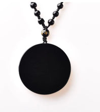 Obsidian Black Mirror Necklace