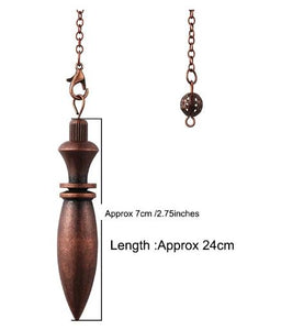 Antique-Copper Metal Divination Pendulum For Spiritualism