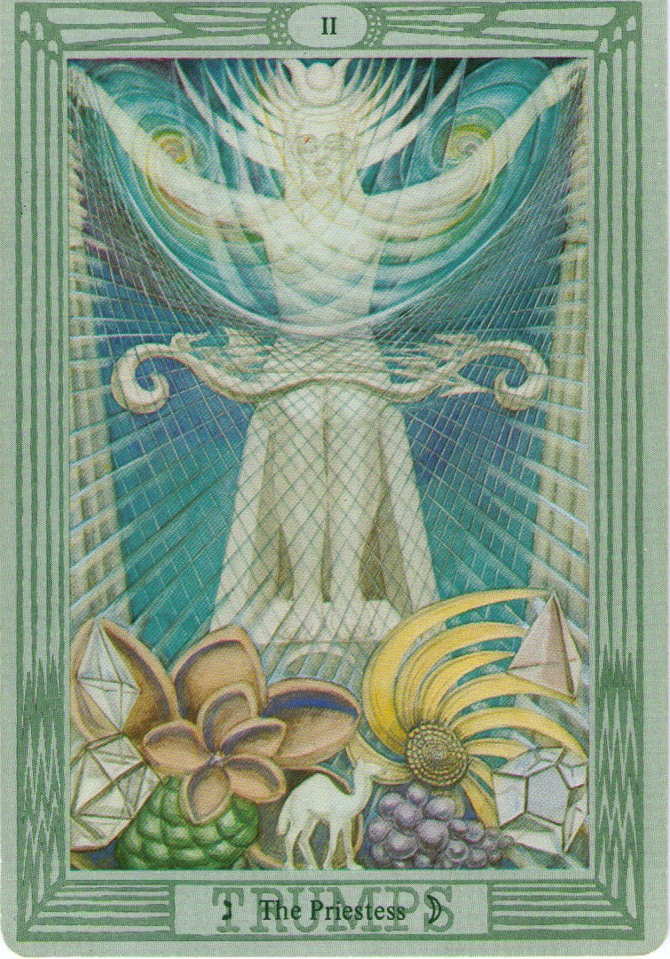 The Priestess, from the Thoth tarot — custom recorded readings